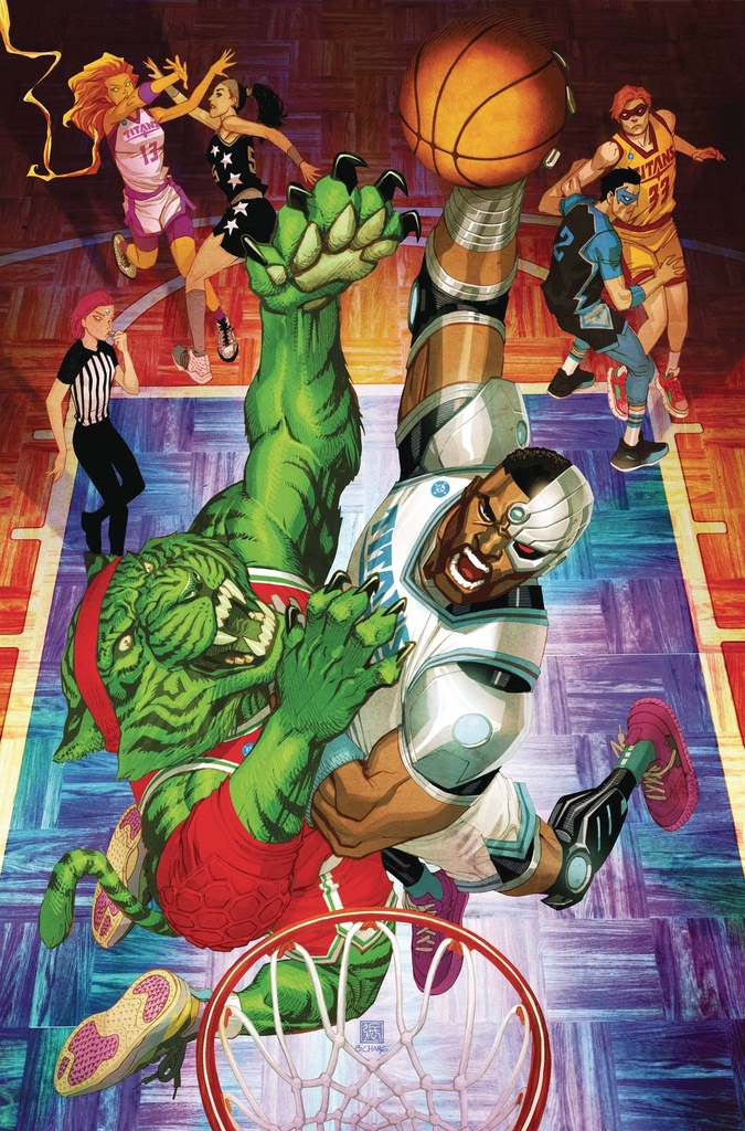 Titans #21 (Cover D Bernard Chang Courtside Card Stock Variant)