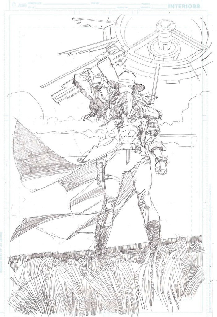 The Question: All Along the Watchtower #5 of 6 (Cover C Denys Cowan Card Stock Variant)