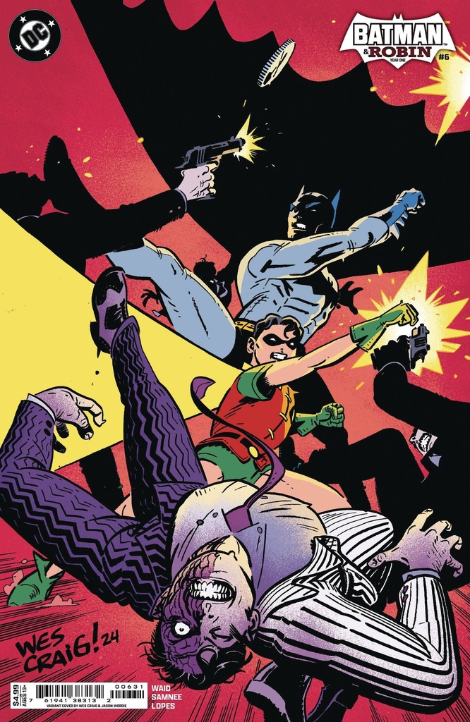 Batman and Robin: Year One #6 of 12 (Cover C Wes Craig Card Stock Variant)