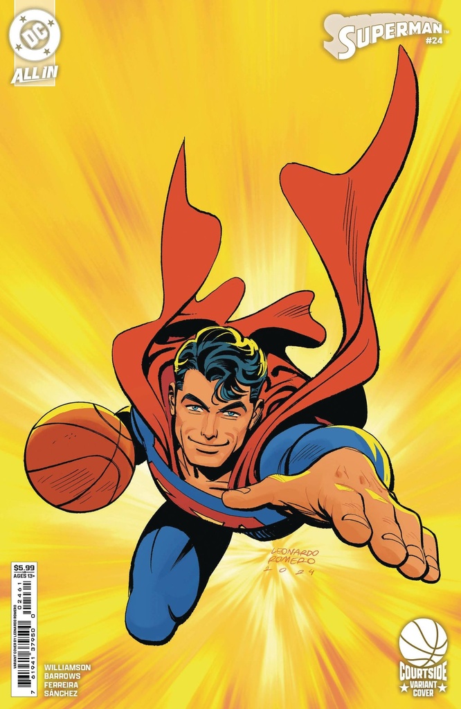 Superman #24 (Cover E Leonardo Romero Courtside Card Stock Variant)