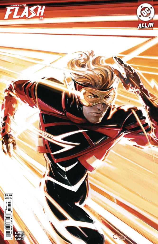 Absolute Flash #1 (Cover B Clayton Crain Card Stock Variant)
