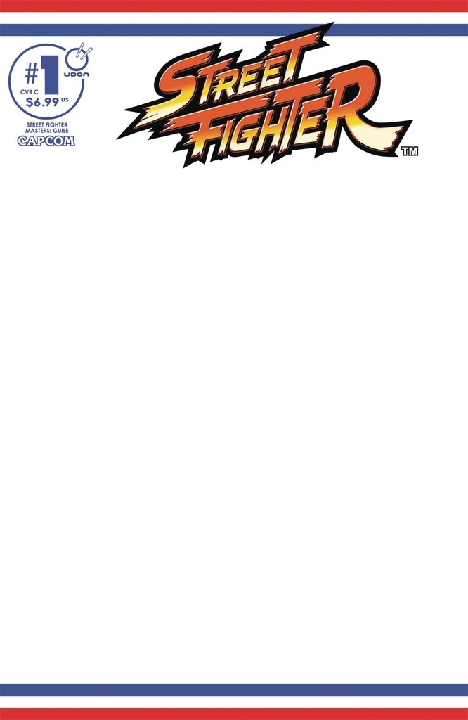 Street Fighter Masters: Guile #1 (Cover C Blank Sketch Variant)