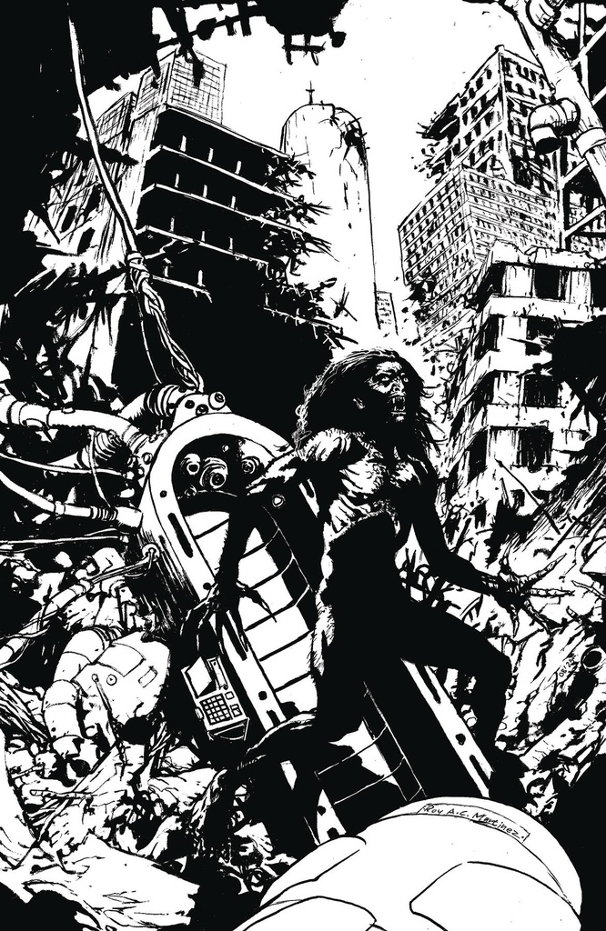 Dracula: After Man #2 (Cover D Roy Allan Martinez B&W Limited Virgin Variant)