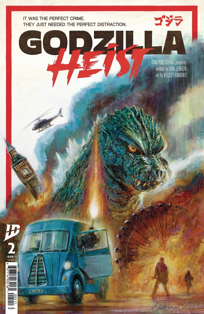 Godzilla: Heist #2 (Cover A Bob Eggleton)