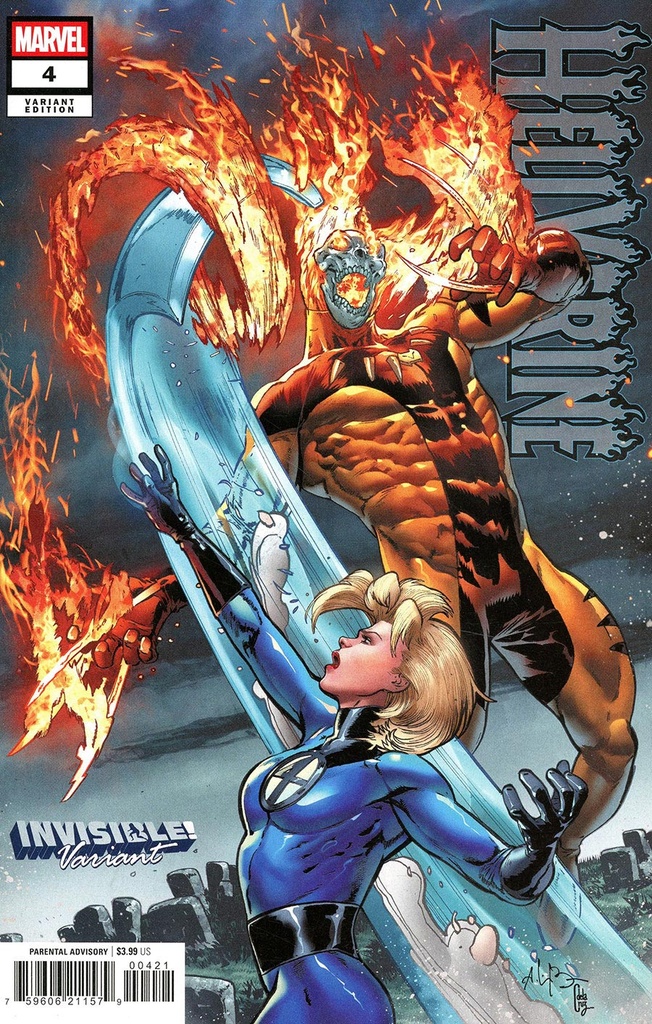 Hellverine #4 (Andrei Bressan Invisible Variant)