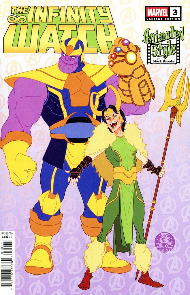 The Infinity Watch #3 of 5 (Mark Brooks Animated-Style Variant)
