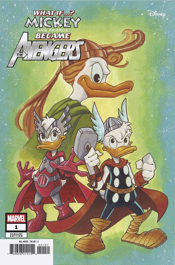 Marvel & Disney: What If...? Mickey & Friends Became the Avengers #1 (Chrissie Zullo Variant)