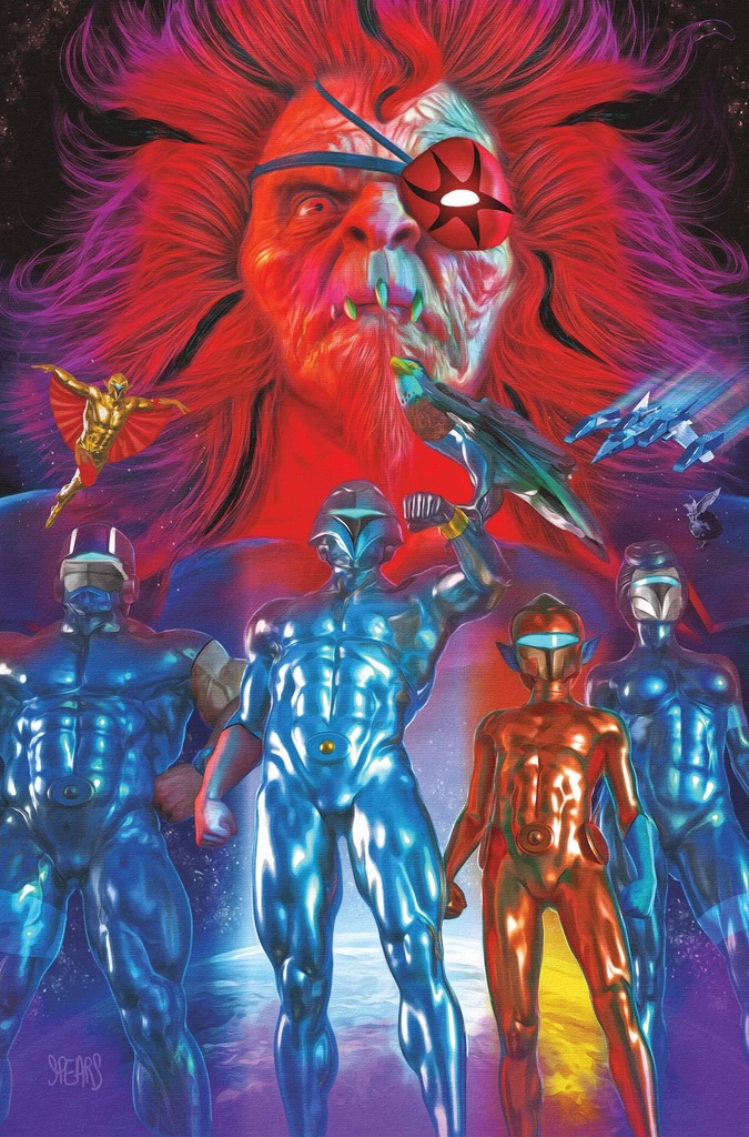 SilverHawks #3 (Cover J Mark Spears Metal Premium Variant)