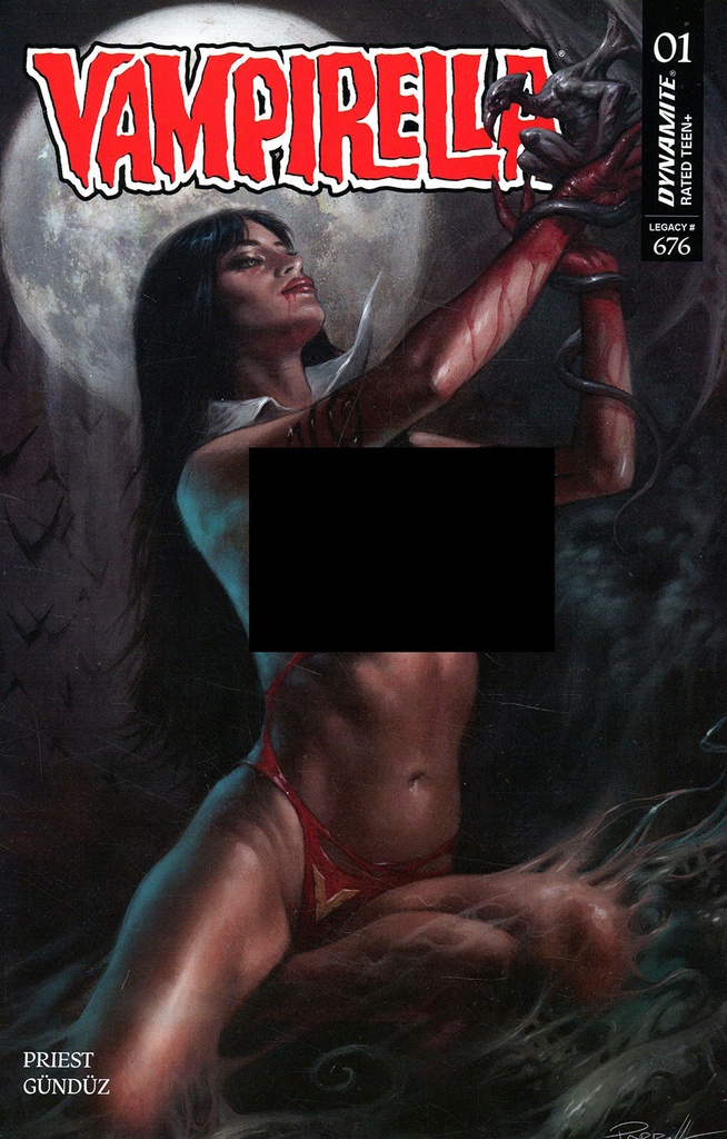 Vampirella #1 (Cover I Lucio Parrillo Black Bag Risque Variant)