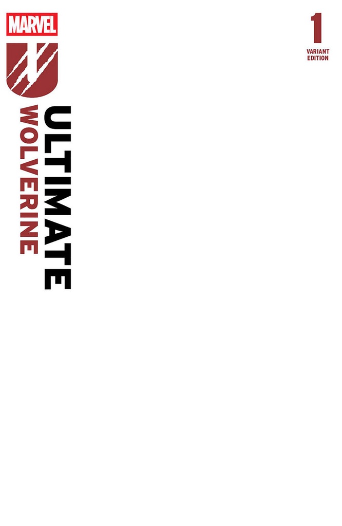 Ultimate Wolverine #1 (2nd Printing Blank Variant)