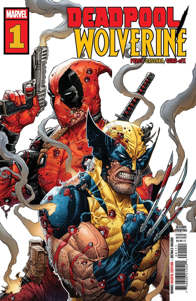 Deadpool/Wolverine #1 (2nd Printing Joshua Cassara Variant)