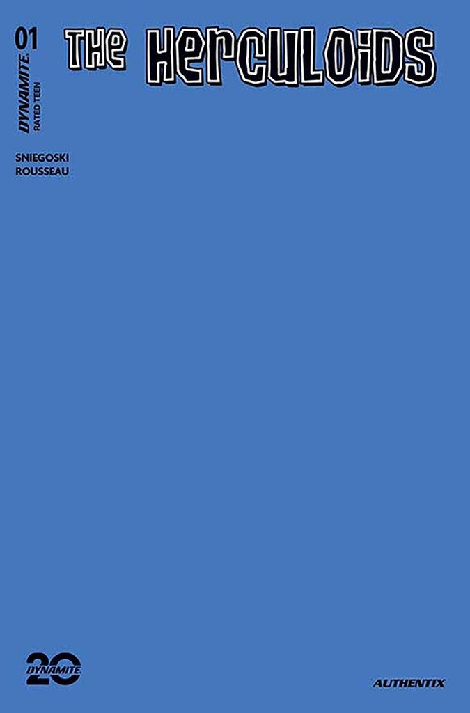 The Herculoids #1 (Cover ZB Blue Blank Authentix Variant)