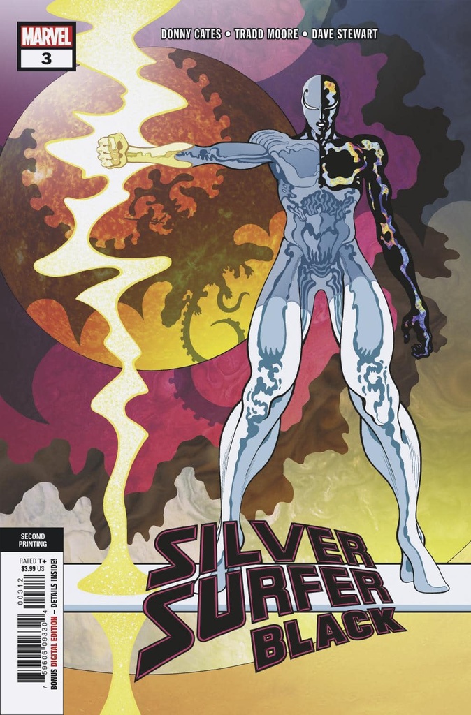 Silver Surfer: Black #3 of 5 (2nd Printing Moore Variant)