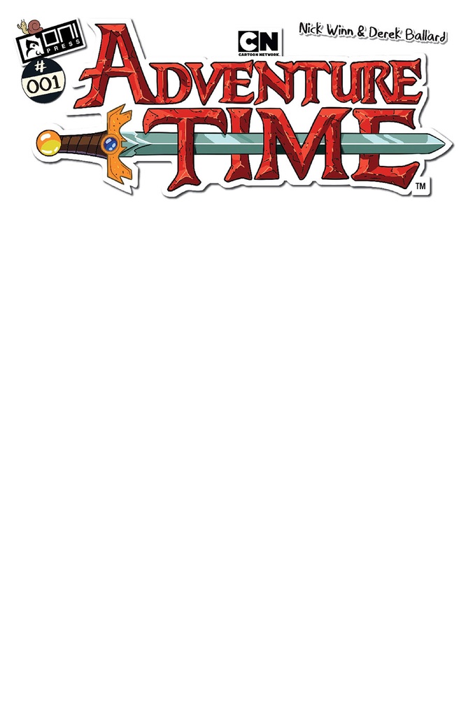 Adventure Time #1 (Cover E Blank Sketch Variant)