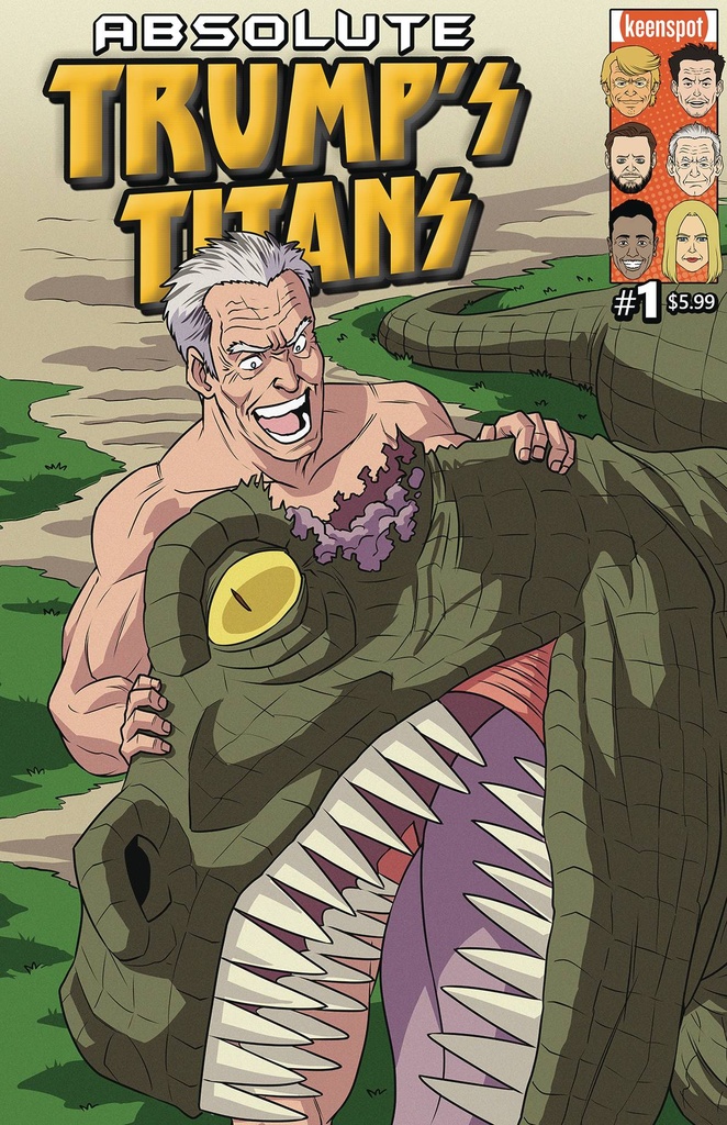 Absolute Trump's Titans #1 (Cover D RFK Eats A T-Rex Variant)