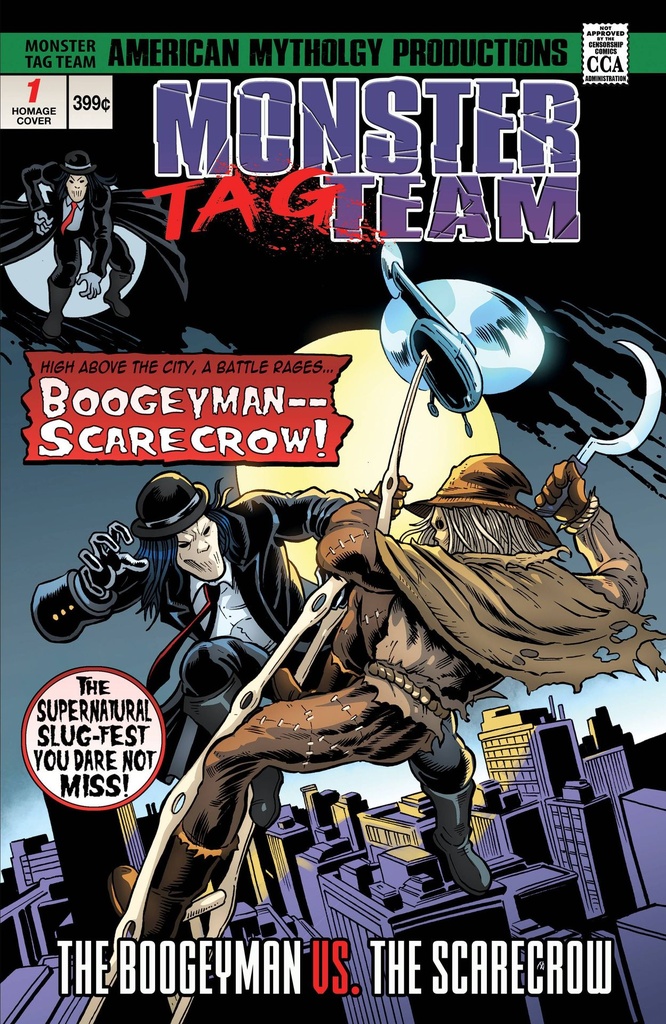 Monster Tag Team: Boogeyman vs. Scarecrow #1 (Cover C Buz Hasson & Ken Haeser Homage Variant)