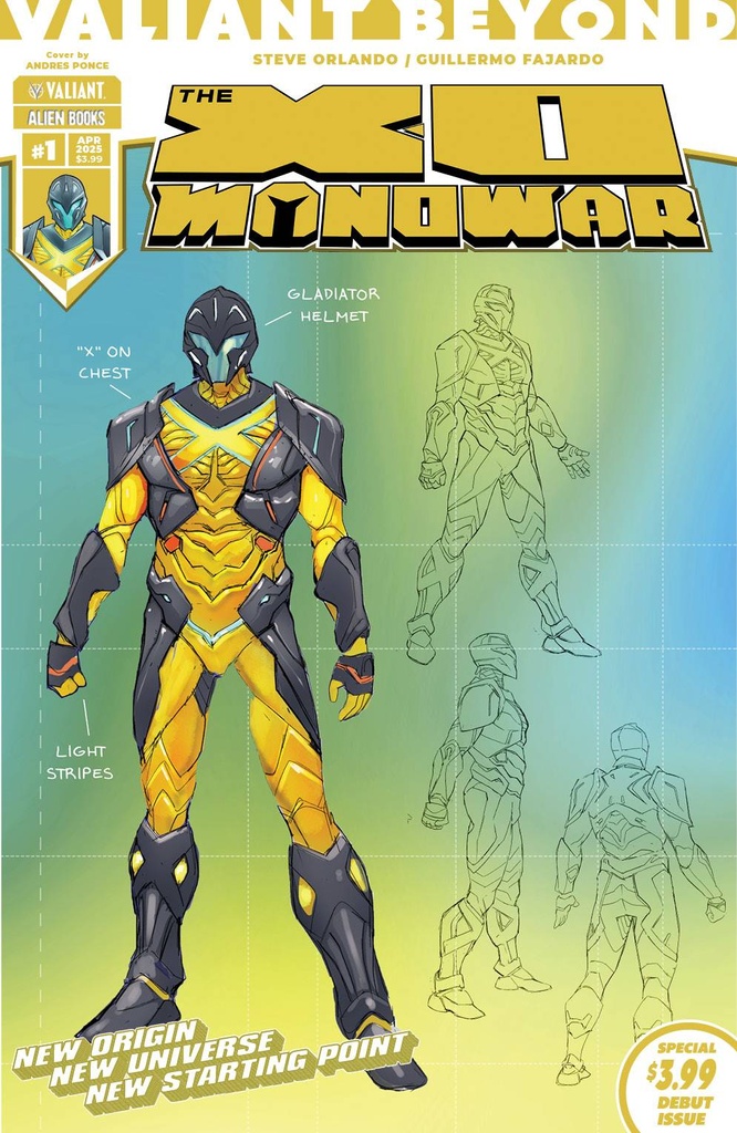 Valiant Beyond: X-O Manowar #1 of 4 (Cover D Andres Ponce Design Variant)