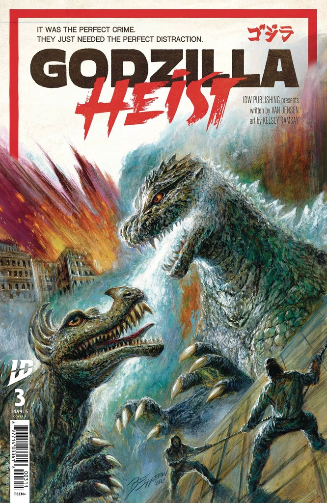 Godzilla: Heist #3 (Cover A Bob Eggleton)