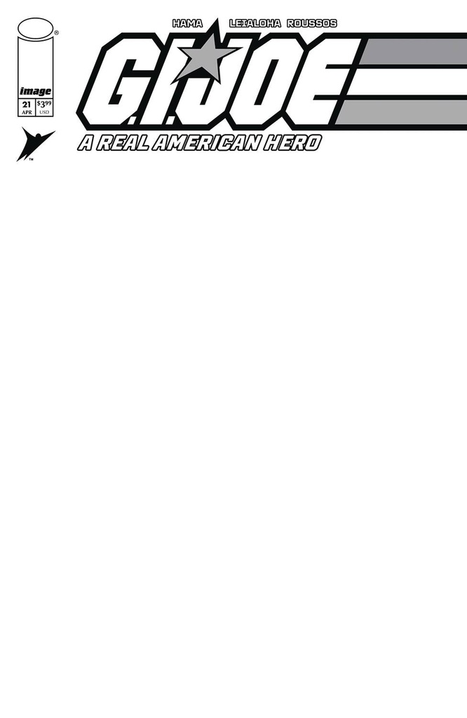 GI Joe: A Real American Hero #21 (Silent Missions Edition Cover C Blank Variant)