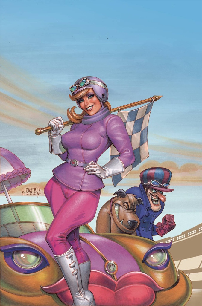 Giant-Size Wacky Races #1 (Cover E Joseph Michael Linsner Metal Premium Variant)