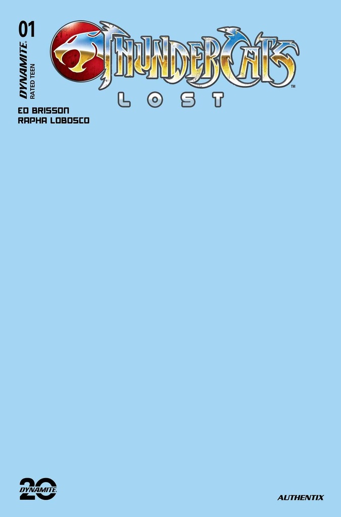 Thundercats: Lost #1 (Cover T Blue Blank Authentix Variant)
