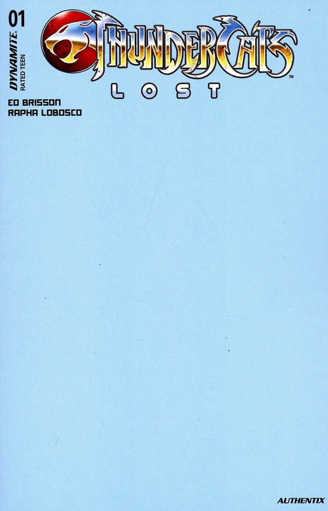 Thundercats: Lost #1 (Cover T Blue Blank Authentix Variant)