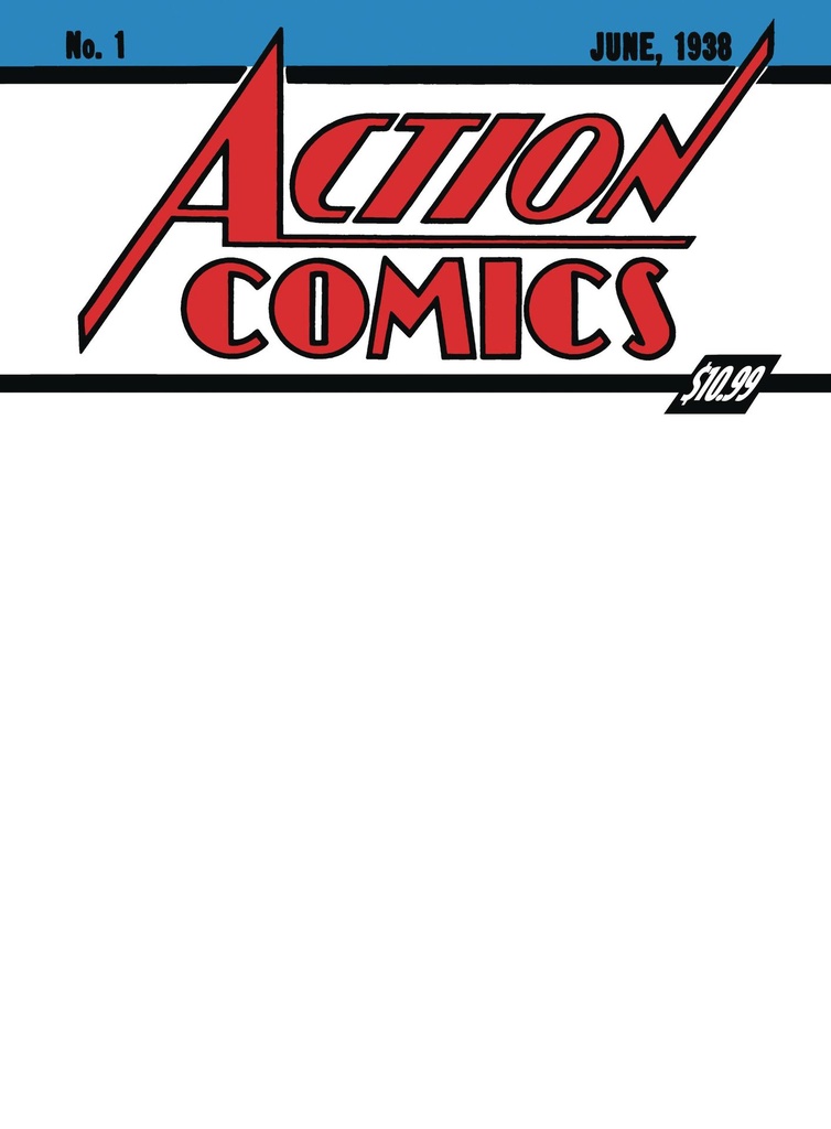 Action Comics #1 (Superman Day 2025 Golden Age Sized Facsimile Edition Blank Variant)