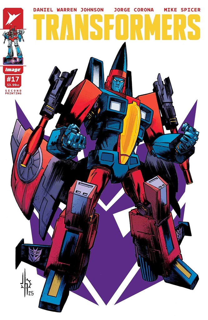 Transformers #17 (2nd Printing Cover A Jason Howard Decepticon Variant)