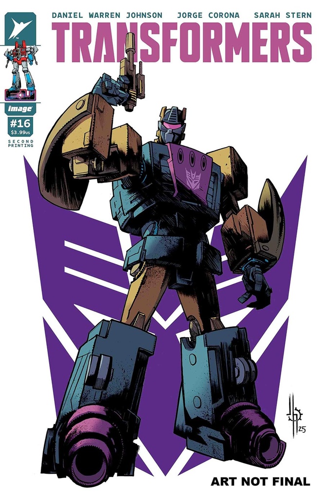 Transformers #16 (2nd Printing Cover A Jason Howard Decepticon Variant)