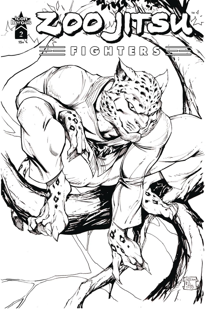 Zoo Jitsu Fighters #2 (Cover G Ale Garza B&W Variant)