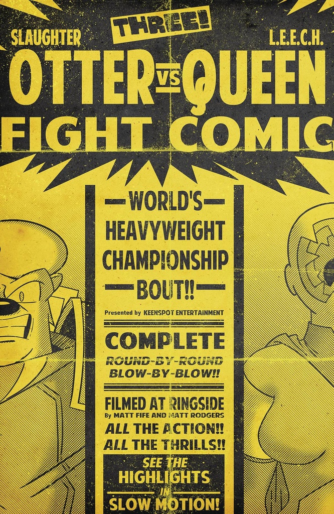 Slaughter Otter #3 (Cover E Matt Rodgers Fight Poster Variant)