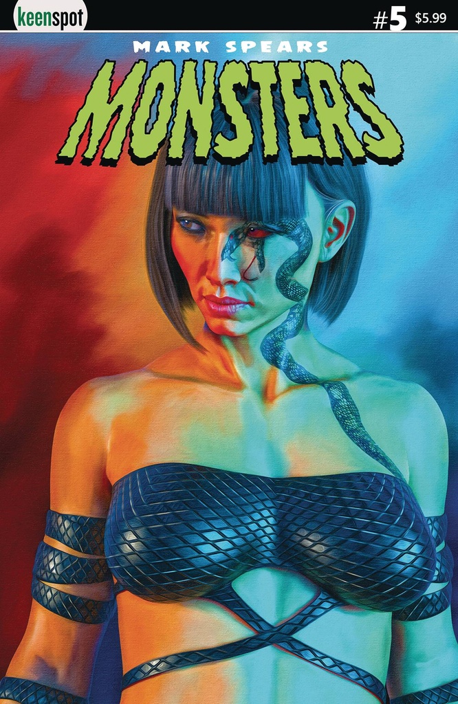 Mark Spears Monsters #5 (Cover E Girl With The Snake Tattoo Variant)