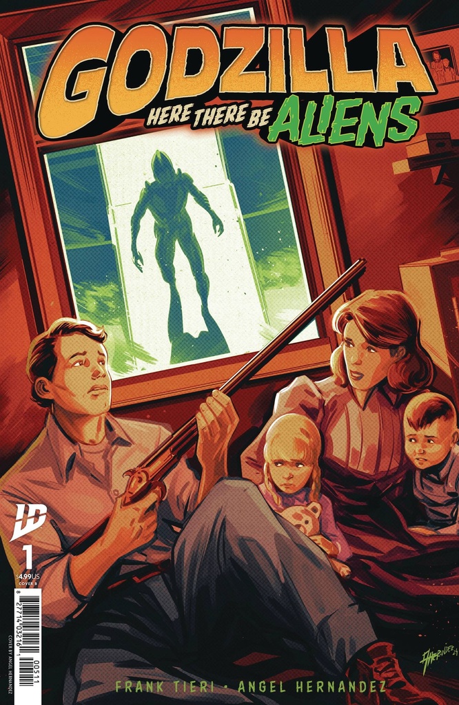 Godzilla: Here There Be Aliens #1 (Cover B Angel Hernandez)