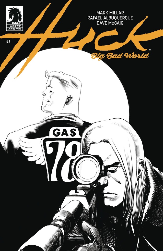 Huck: Big Bad World #2 (Cover B Rafael Albuquerque B&W Variant)