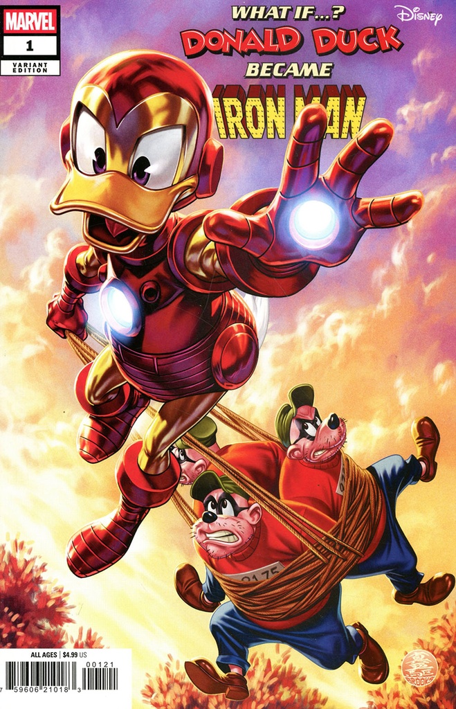 Marvel & Disney: What If...? Donald Duck Became Iron Man #1 (Mark Brooks Variant)
