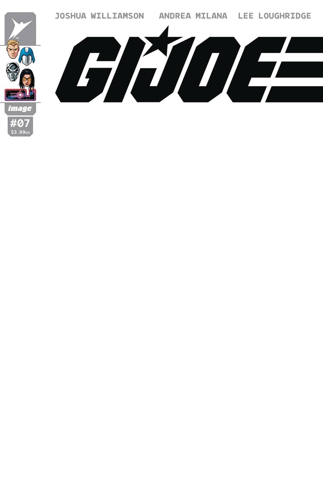 GI Joe #7 (Cover G Blank Sketch Variant)