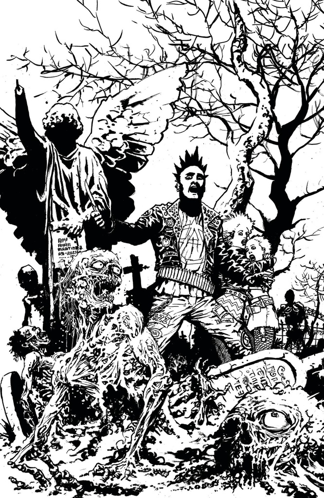 Return of the Living Dead #4 (Cover E Roy Alan Martinez B&W Limited Variant)