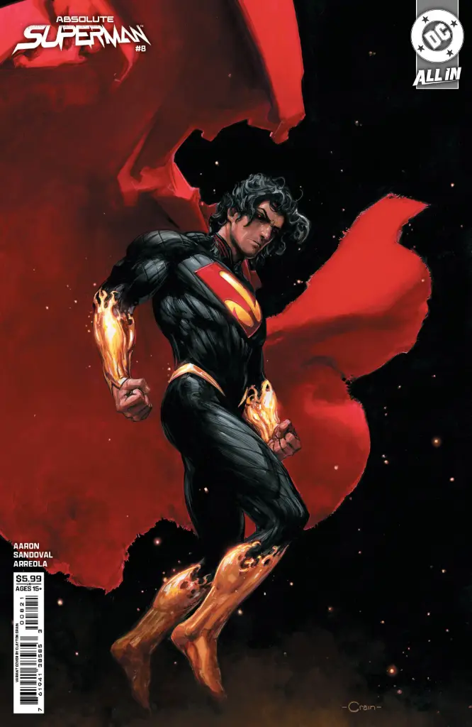 Absolute Superman #8 (Cover B Clayton Crain Card Stock Variant)