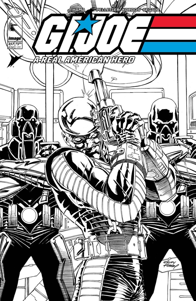 GI Joe: A Real American Hero #317 (Cover B Andy Kubert Black & White Variant)
