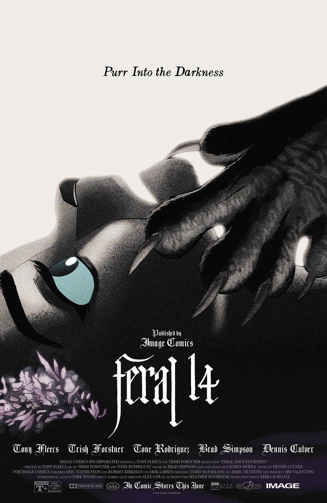 Feral #14 (Cover B Trish Forstner & Tony Fleecs Movie Poster Homage Variant)