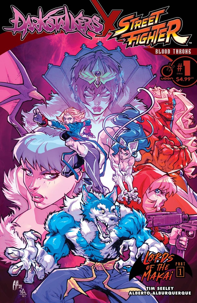 Darkstalkers X Street Fighter: Blood Throne #1 (Cover A Alberto Alburquerque)