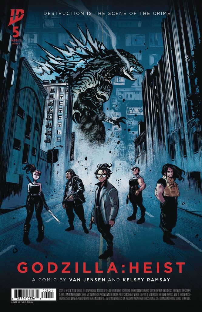 Godzilla: Heist #5 (Cover B Pablo Tunica Movie Homage Variant)
