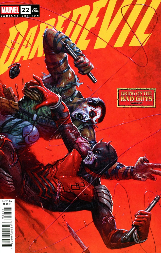 Daredevil #22 (Davide Paratore Bring on the Bad Guys Variant)