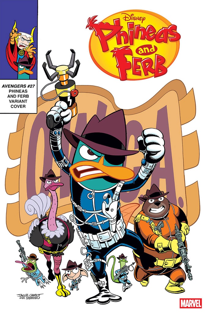 Avengers #27 (Jacob Chabot Phineas and Ferb Variant)