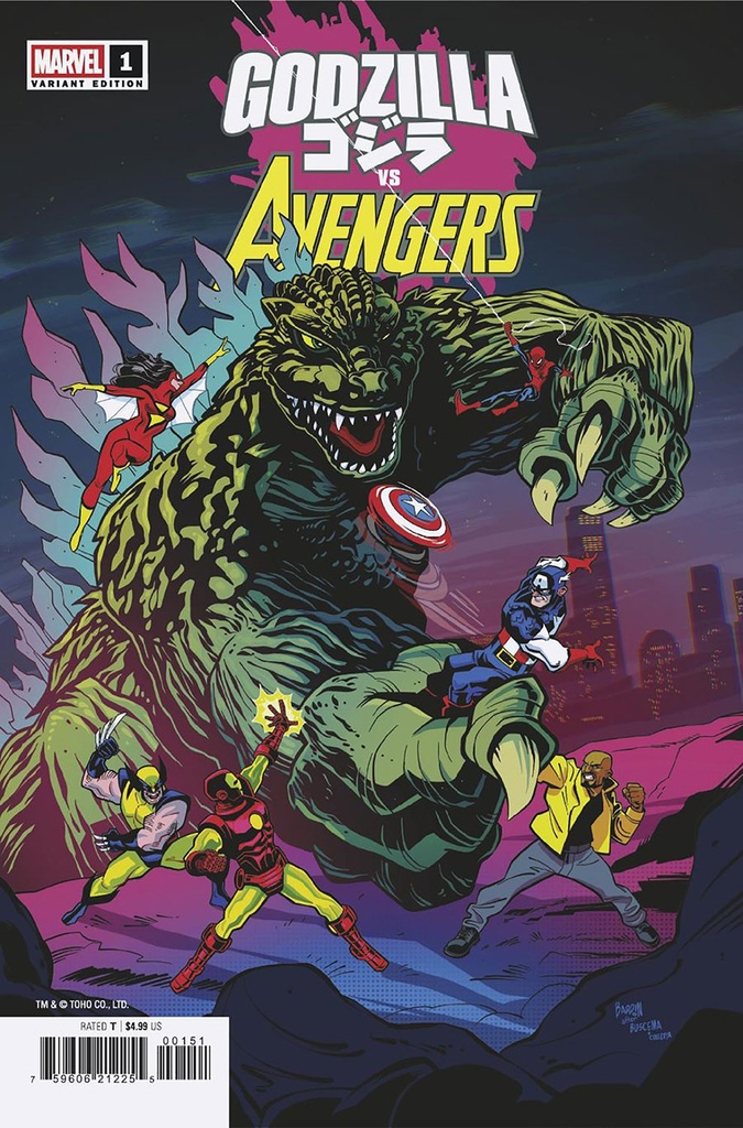 Godzilla vs. Avengers #1 (Dave Bardin Variant)