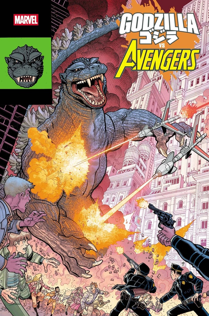 Godzilla vs. Avengers #1 (Nick Bradshaw Monster Homage Variant)