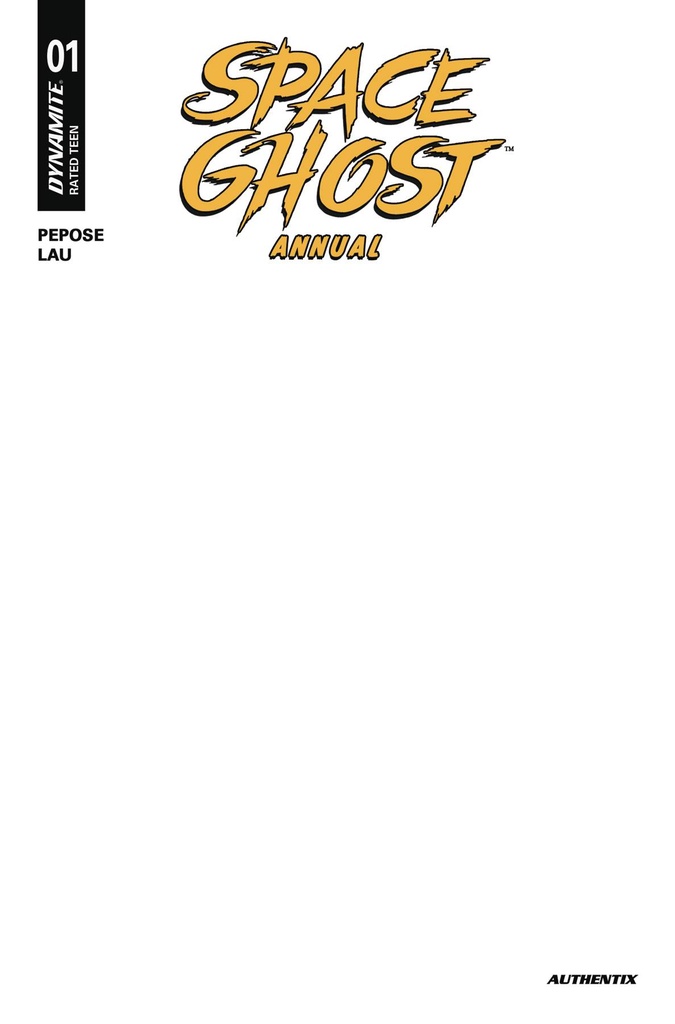 Space Ghost Annual #1 (Cover E Blank Authentix Variant)