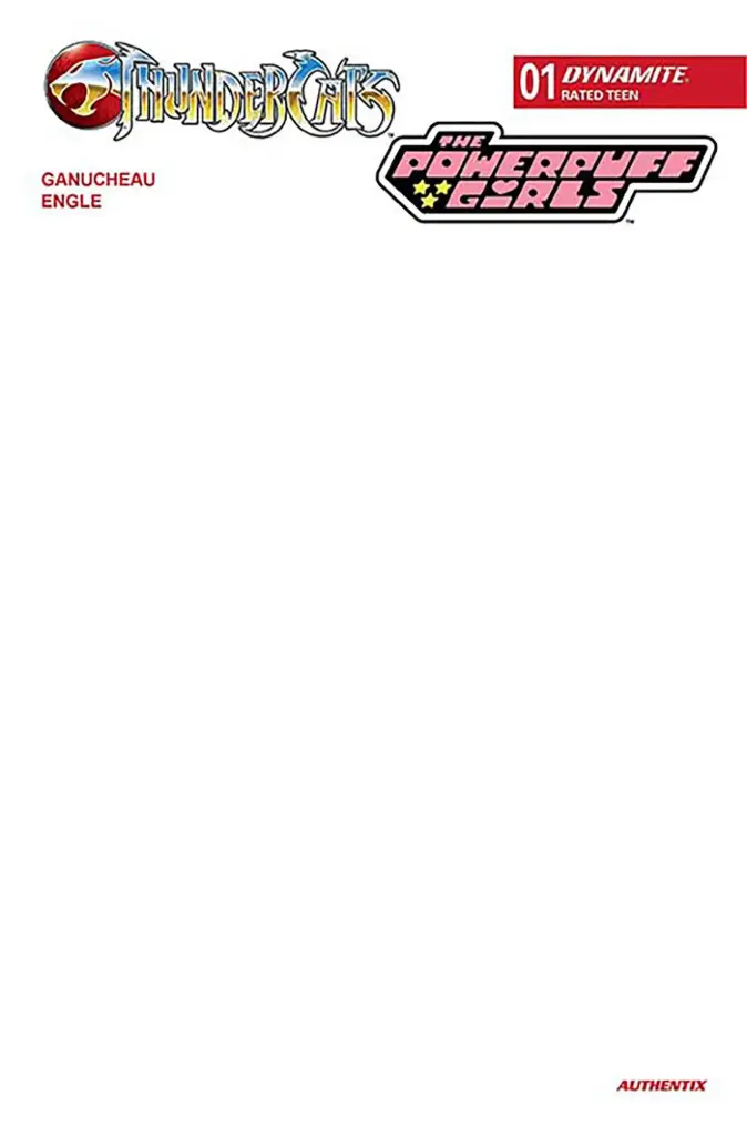 Thundercats/The Powerpuff Girls #1 (Cover F Blank Authentix Variant)