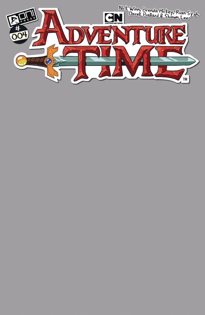 Adventure Time #4 (Cover C Marceline Gray Blank Sketch Variant)