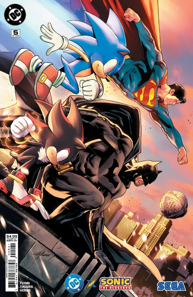 DC x Sonic the Hedgehog #5 of 5 (Cover B Lucas Meyer Card Stock Variant)